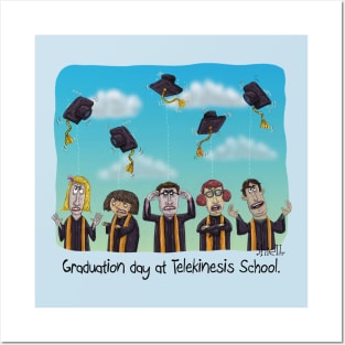 Graduation Day at Telekinesis School Posters and Art